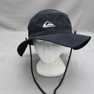 Skateboard Hat - Quicksilver Bucket Hat in Black - Adult One Size